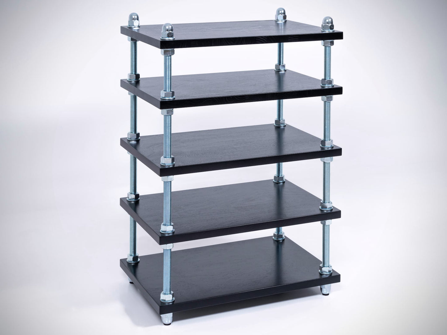 Industrial Audio Rack Turntable Stand - Adjustable Audiophile Hifi Cabinet