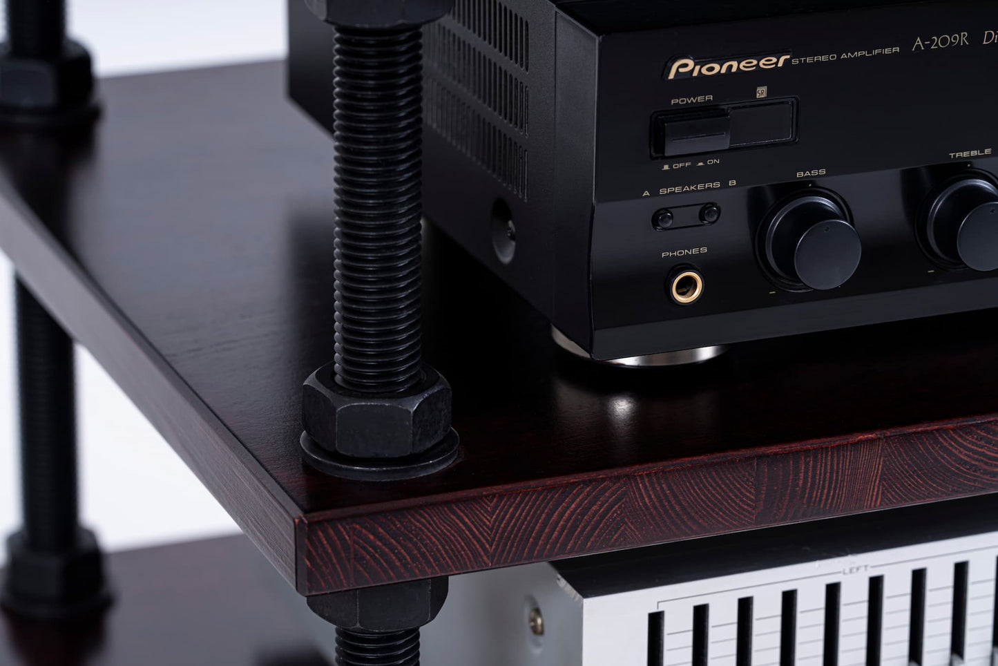 HiFi Audio Rack & Turntable Stand – Adjustable Record Player Stand, Heavy-Duty Stereo Cabinet