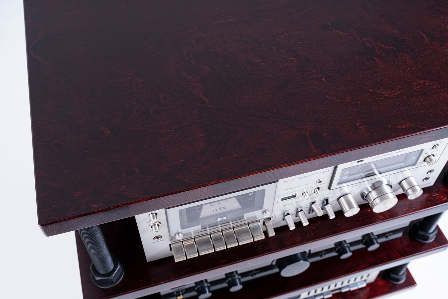 HiFi Audio Rack & Turntable Stand – Adjustable Record Player Stand, Heavy-Duty Stereo Cabinet