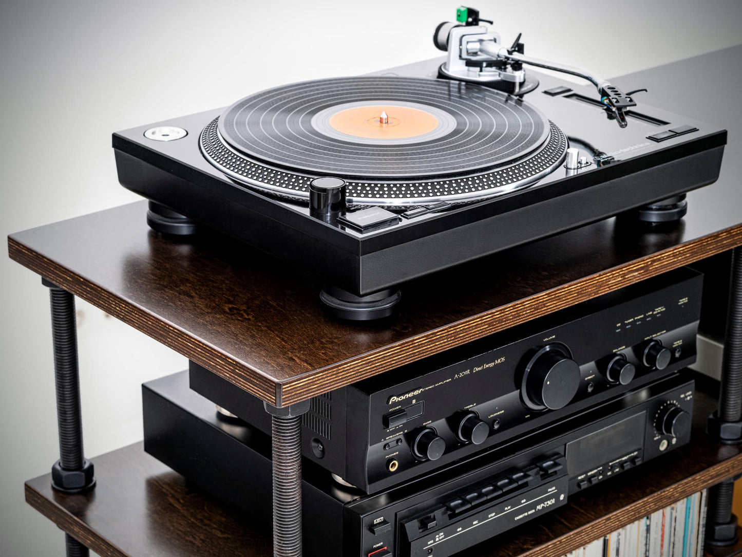 Vinyl Record Storage Cabinet & Turntable Stand – Hi-Fi Audio Rack for LPs and audio gear